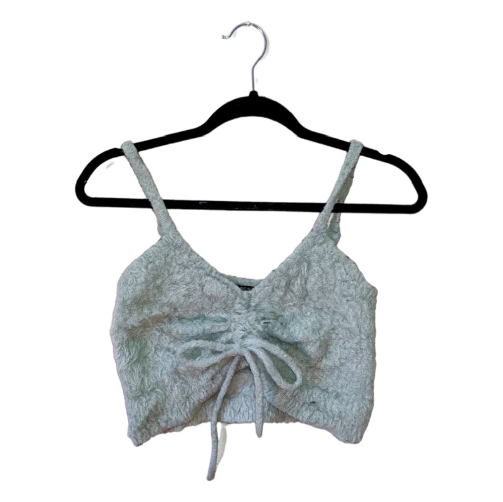 Fuzzy crop top